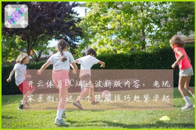 开云体育PC端这波新版内容，老玩家亲测，这几个隐藏技巧赶紧学起来！
